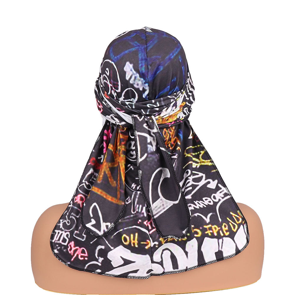 Adult and kids printed milk silk durag pirate hat streetwear style
Soft hip-hop wave cap durag for men women and children
Breathable pirate durag headwrap with fashionable printed design
European American style durag cap for wave protection and fashion