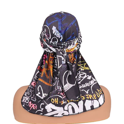 Adult and kids printed milk silk durag pirate hat streetwear style
Soft hip-hop wave cap durag for men women and children
Breathable pirate durag headwrap with fashionable printed design
European American style durag cap for wave protection and fashion