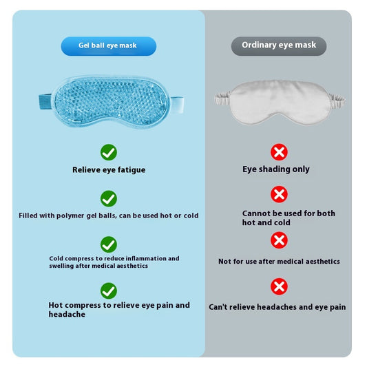 Cooling Gel Eye Mask – Reusable Cold Therapy for Puffy Eyes, Migraine & Headache Relief