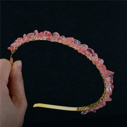 Crystal Amethyst Bridal Headband