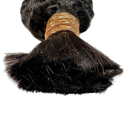 Deep Wave Bulk 100% Human Braiding Hair