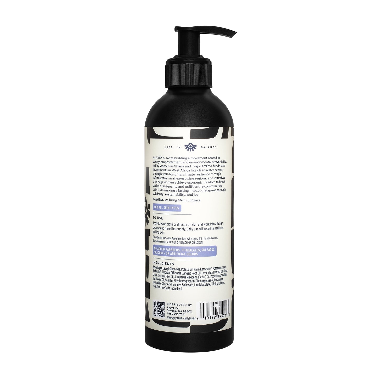 Traditional African Black Liquid Soap <br> Peace