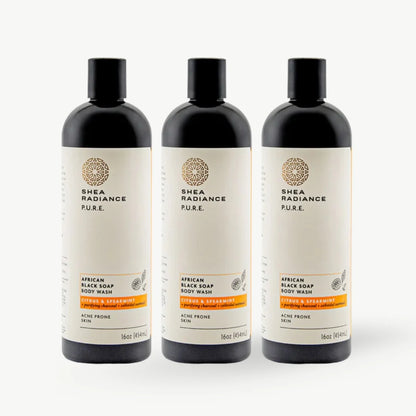 African Black Soap Body Wash with Colloidal Oatmeal for Dry & Sensitive Skin