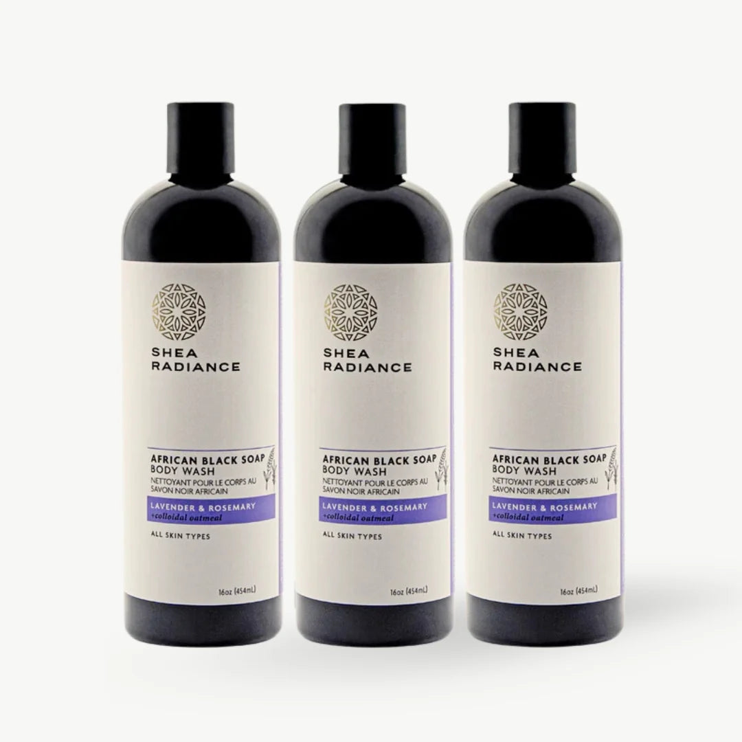 African Black Soap Body Wash with Colloidal Oatmeal for Dry & Sensitive Skin