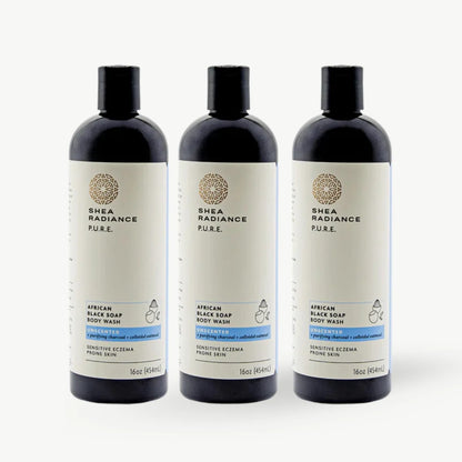 African Black Soap Body Wash with Colloidal Oatmeal for Dry & Sensitive Skin