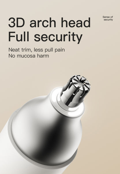 Rechargeable electric nose and facial hair shaver
Detachable, washable blades for easy cleaning
Dual-function shaver for precise grooming
Portable and sleek grooming tool for home or travel