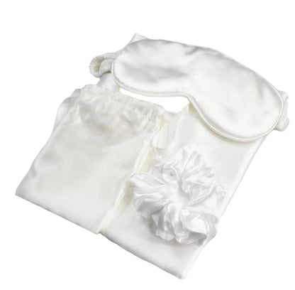 Mulberry Silk Pillowcase Gift Set, Eye Mask, Pillowcase, and Scrunchie