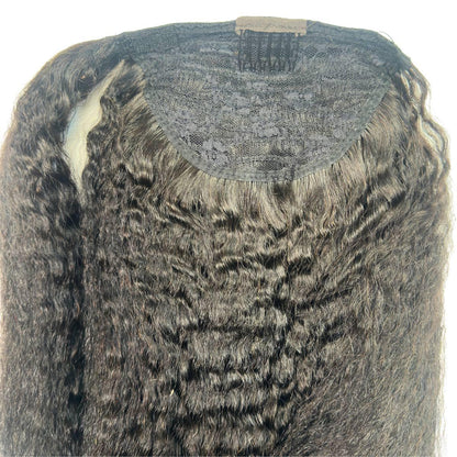 Kinky Straight 100% Human Hair Ponytail Extension