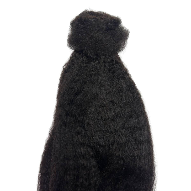 Kinky Straight 100% Human Hair Ponytail Extension