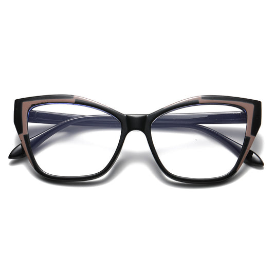 Cat-Eye Contrast Color Anti-Blue Light Glasses for Women