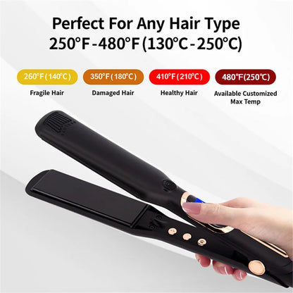 Professional Hair Straightener | Fast Heating up to 480℉/450℉