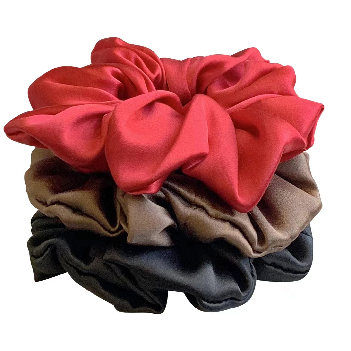 silk hair scrunchies soft elastic hair ties set
22 momme silk scrunchie gentle on hair
silk hair tie preventing breakage and frizz
large silk scrunchies for women hair styling