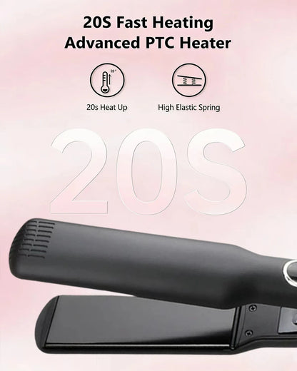 Professional Ceramic Hair Straightener with LCD Display
