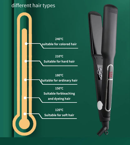 Professional Ceramic Hair Straightener with LCD Display