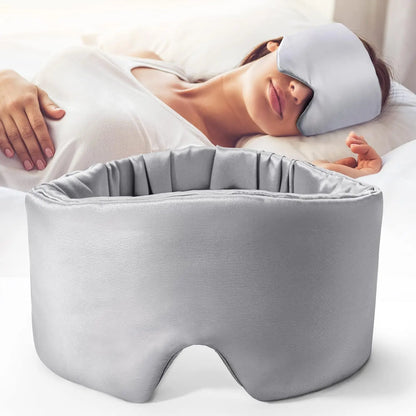 Women & Men, Soft Pressure-Free Eye Mask with Adjustable Velcro Strap, Anti-Wrinkle Silk Eye Cover for Deep Rest & Skin Care
Silk Sleep Mask with Ear Coverage, Ultra-Soft Mulberry Silk Eye Mask for Sleeping, Lightweight & Breathable Design with Adjustable Wide Velcro for Maximum Comfort