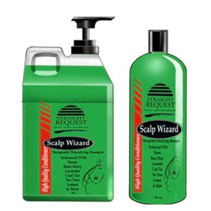 Therapeutic scalp detox shampoo for removing buildup and soothing dry, flaky scalp with eucalyptus and rosemar