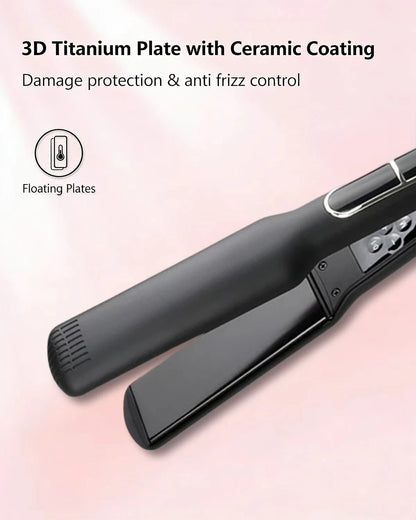 Professional Ceramic Hair Straightener with LCD Display