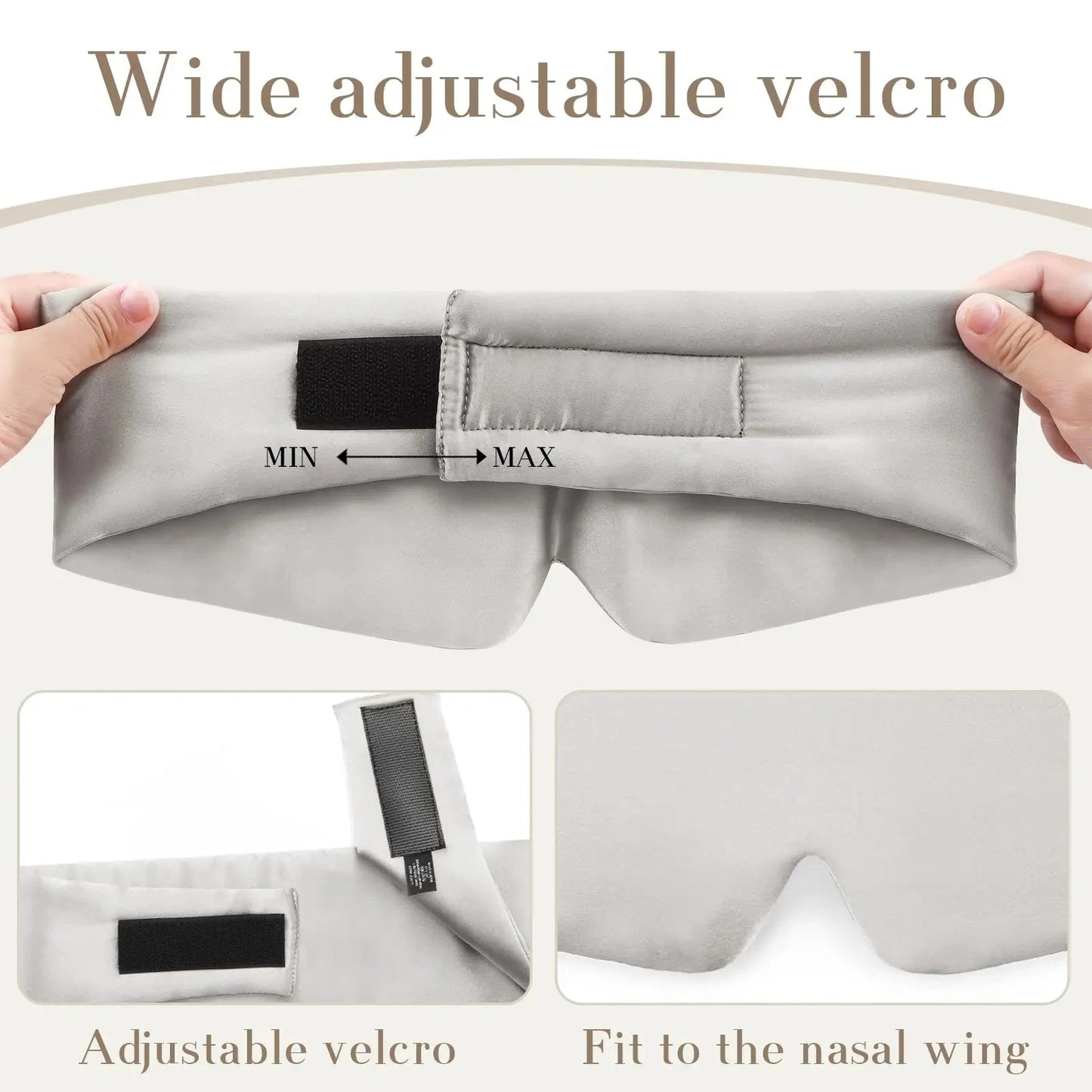 Women & Men, Soft Pressure-Free Eye Mask with Adjustable Velcro Strap, Anti-Wrinkle Silk Eye Cover for Deep Rest & Skin Care
Silk Sleep Mask with Ear Coverage, Ultra-Soft Mulberry Silk Eye Mask for Sleeping, Lightweight & Breathable Design with Adjustable Wide Velcro for Maximum Comfort
Premium Mulberry Silk Eye Mask for Sleep, Pressure-Less Design Protects Eye Skin, Anti-Aging Wrinkle Care with Adjustable Strap for Perfect Fit All Night
Soft Silk Sleeping Mask for Sensitive Eyes, 100% Mulberry Silk Eye Cov
