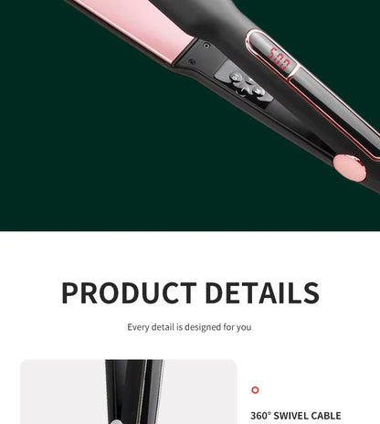 Professional Ceramic Hair Straightener with LCD Display