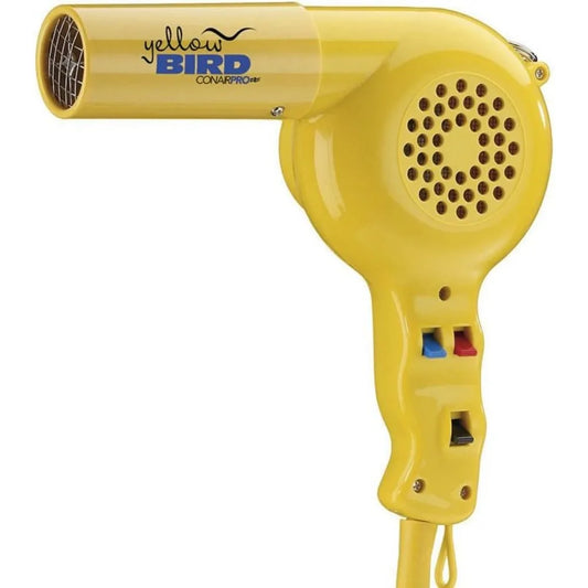 Conair Pro Yellow Bird Hair Dryer YB075W with lightweight design and anion frizz reduction