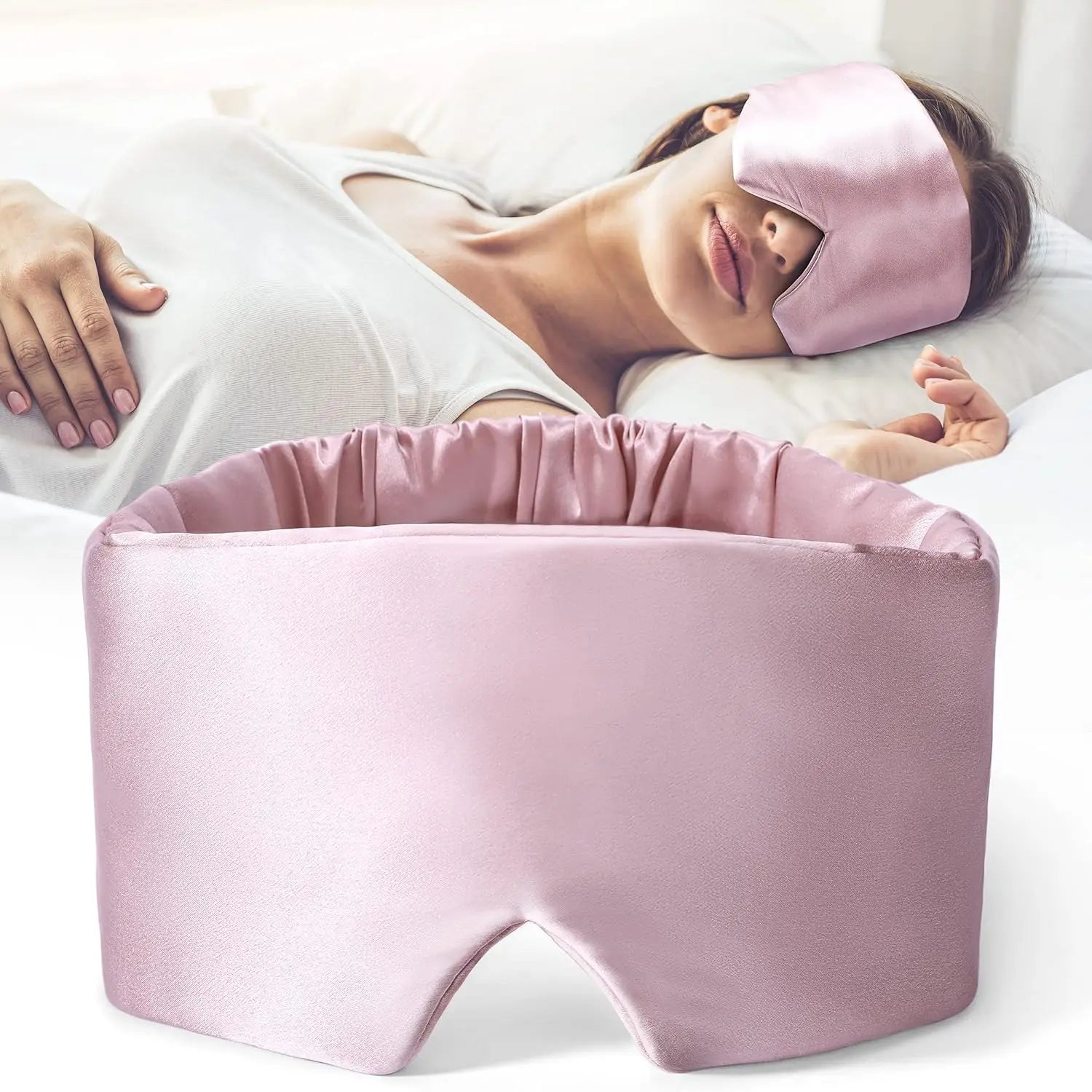 Women & Men, Soft Pressure-Free Eye Mask with Adjustable Velcro Strap, Anti-Wrinkle Silk Eye Cover for Deep Rest & Skin Care
Silk Sleep Mask with Ear Coverage, Ultra-Soft Mulberry Silk Eye Mask for Sleeping, Lightweight & Breathable Design with Adjustable Wide Velcro for Maximum Comfort
Premium Mulberry Silk Eye Mask for Sleep, Pressure-Less Design Protects Eye Skin, Anti-Aging Wrinkle Care with Adjustable Strap for Perfect Fit All Night
Soft Silk Sleeping Mask for Sensitive Eyes, 100% Mulberry Silk Eye Cov