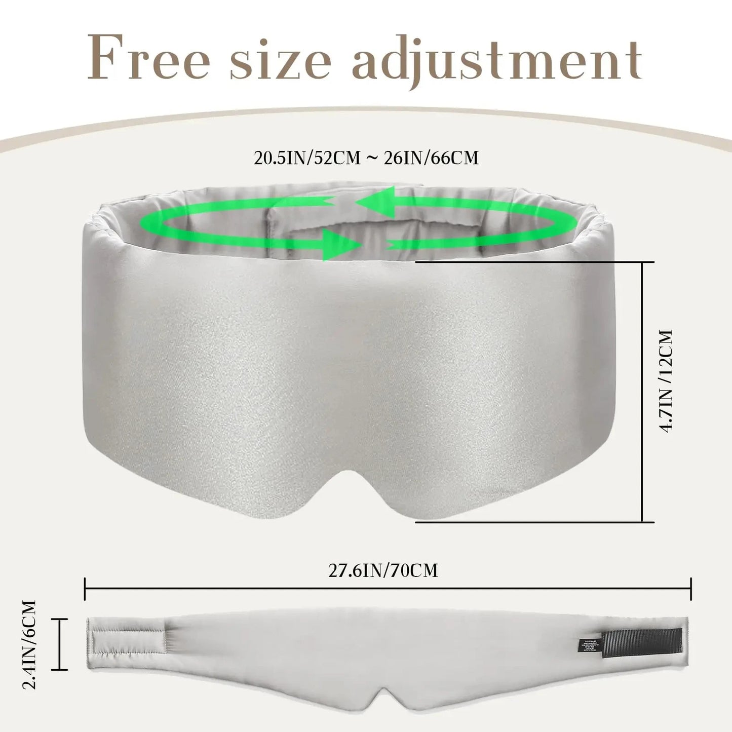 Women & Men, Soft Pressure-Free Eye Mask with Adjustable Velcro Strap, Anti-Wrinkle Silk Eye Cover for Deep Rest & Skin Care
Silk Sleep Mask with Ear Coverage, Ultra-Soft Mulberry Silk Eye Mask for Sleeping, Lightweight & Breathable Design with Adjustable Wide Velcro for Maximum Comfort
Premium Mulberry Silk Eye Mask for Sleep, Pressure-Less Design Protects Eye Skin, Anti-Aging Wrinkle Care with Adjustable Strap for Perfect Fit All Night
Soft Silk Sleeping Mask for Sensitive Eyes, 100% Mulberry Silk Eye Cov