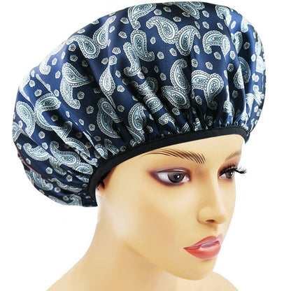 Three-layer Thickened Three-in-one Shower Cap Shower Bath Waterproof Cap Absorbent Hair Drying Cap Bathroom Hat