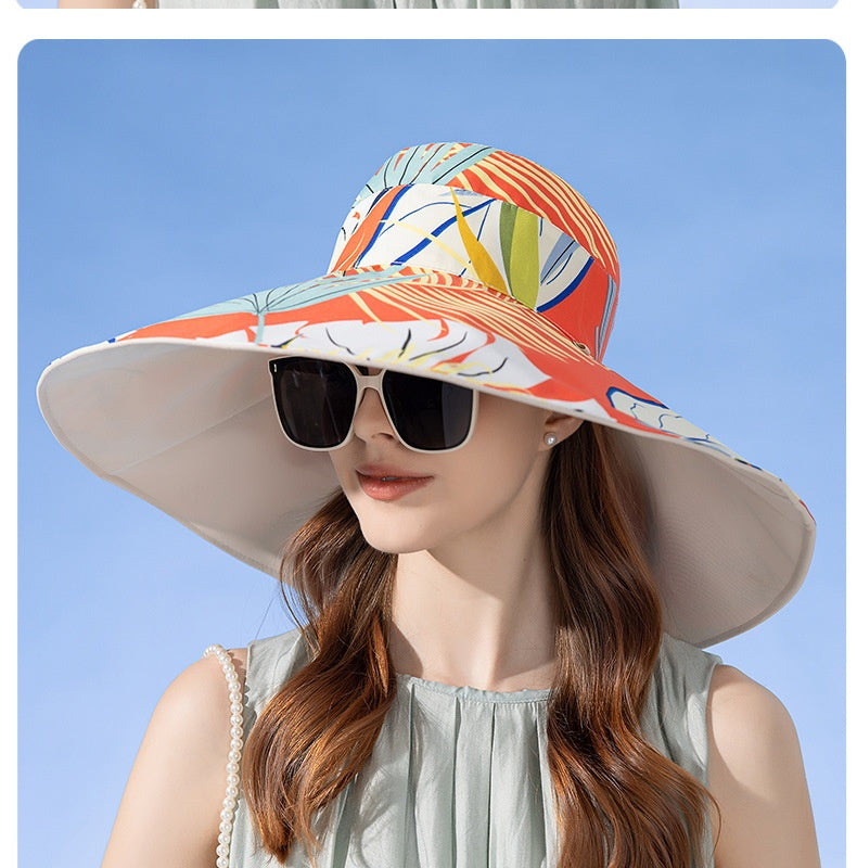 2-in-1 Reversible Sun Hat – Wide Brim UV Protection Summer Bucket Hat