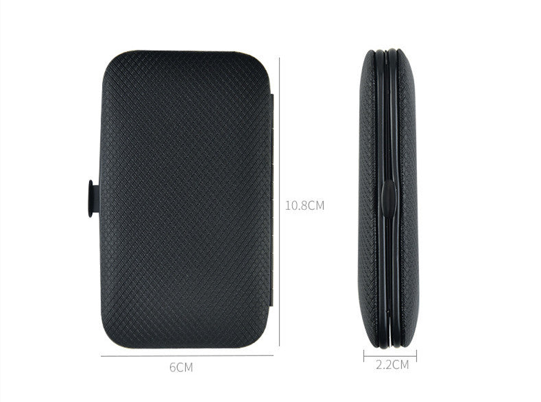 Men’s Stainless Steel Nail Grooming Kit – Portable Travel Manicure Set