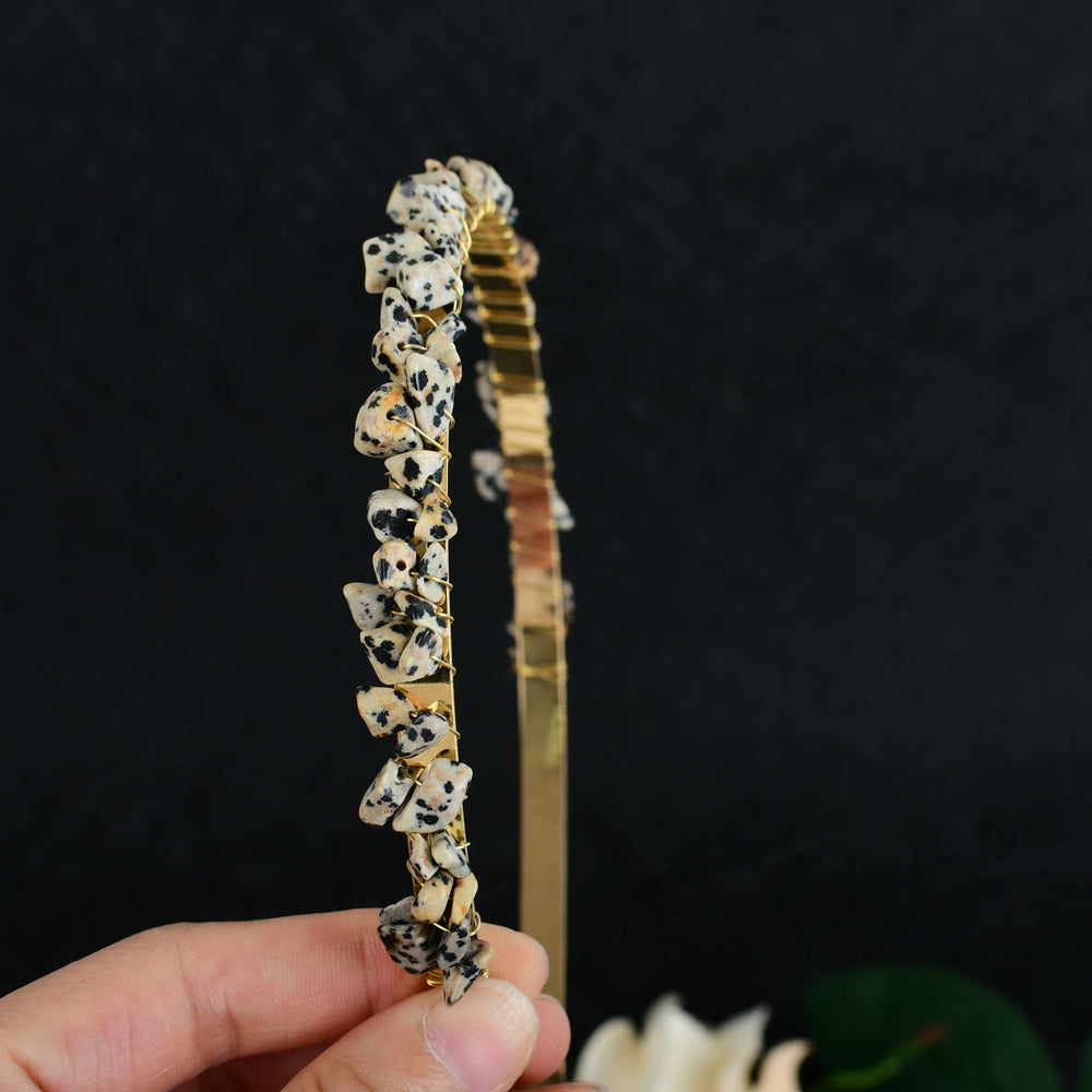 Crystal Amethyst Bridal Headband