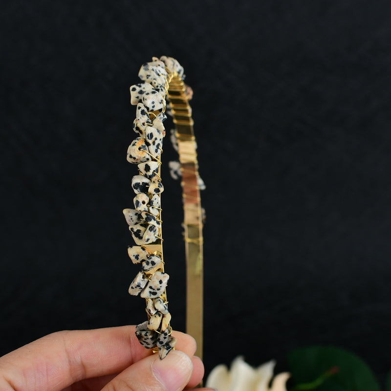 Crystal Amethyst Bridal Headband