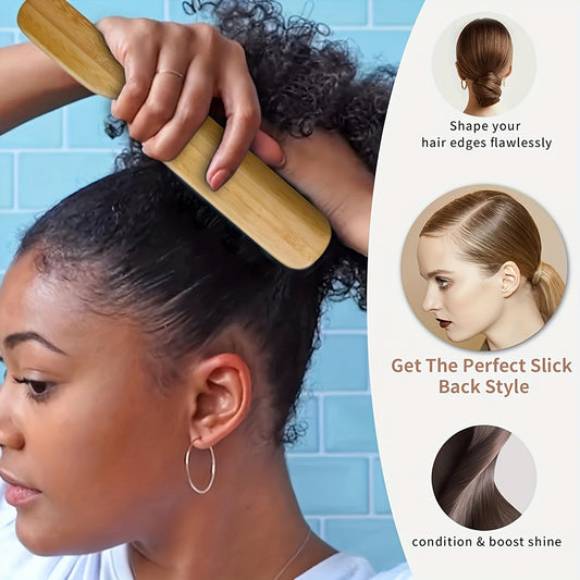 3 Pack Professional Hard Bristle Brush | Suitable for Women & Men | Edge Control Smoothing Brush