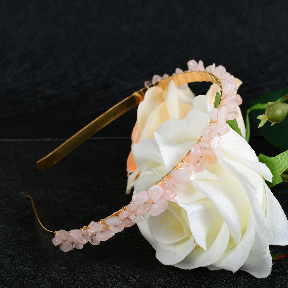 Crystal Amethyst Bridal Headband