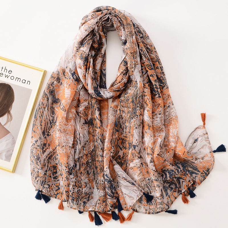 Lightweight Printed Fashion Scarf.