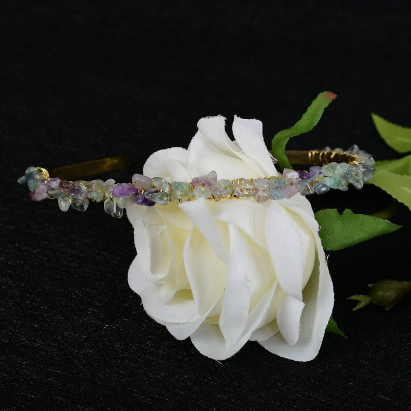 Crystal Amethyst Bridal Headband