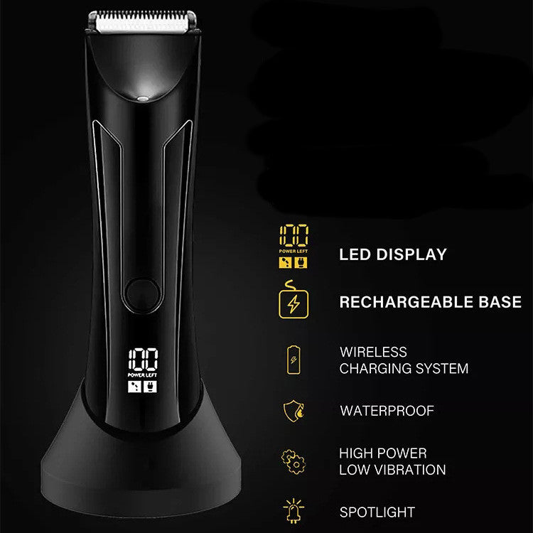 Waterproof body hair trimmer with LCD display
USB rechargeable electric shaver with guide combs
Stainless steel ceramic blade hair clipper
Full body grooming trimmer for smooth shaving