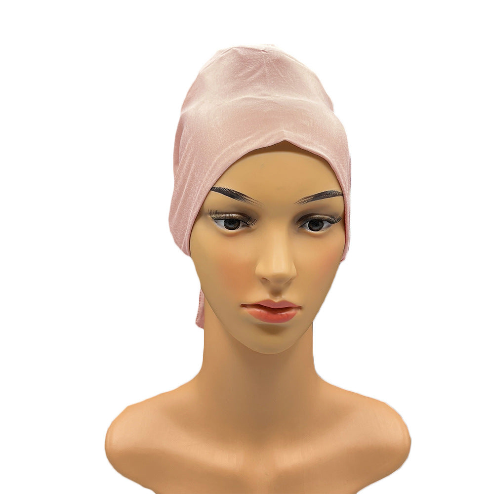 adjustable satin lace up headscarf women breathable wrap
soft lightweight headscarf modest fashion styling
satin cotton blend head wrap secure elastic fit
breathable women headscarf daily wear fashion accessory