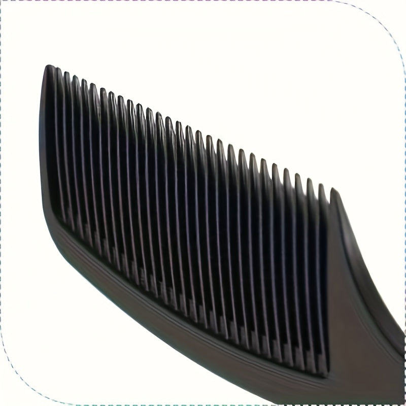 3pcs Haircutting Wide-Tooth Comb Set, Smooth Hairstyling Kit, Carbon Fiber Styling Haircutting Comb, Anti-Static and Heat-Resistant, Black, Suitable for Men and Women with Curly Hair at Home, for Salon and Home Use, 3pcs Haircutting Set