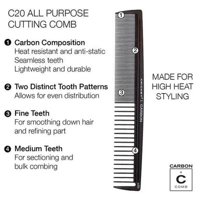 Carbon Comb Stylist 4-Pack