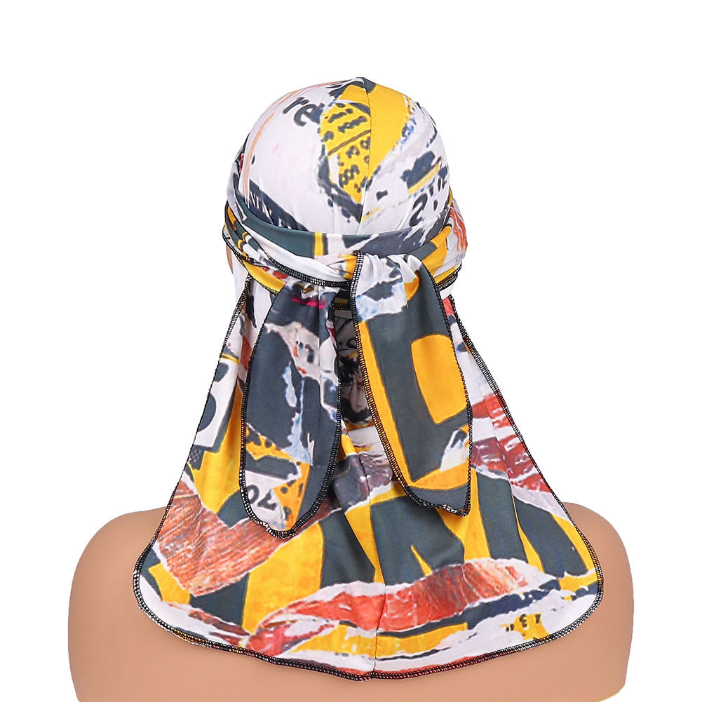 Adult and kids printed milk silk durag pirate hat streetwear style
Soft hip-hop wave cap durag for men women and children
Breathable pirate durag headwrap with fashionable printed design
European American style durag cap for wave protection and fashion