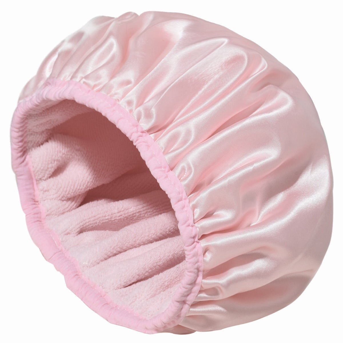 Three-layer Thickened Three-in-one Shower Cap Shower Bath Waterproof Cap Absorbent Hair Drying Cap Bathroom Hat
