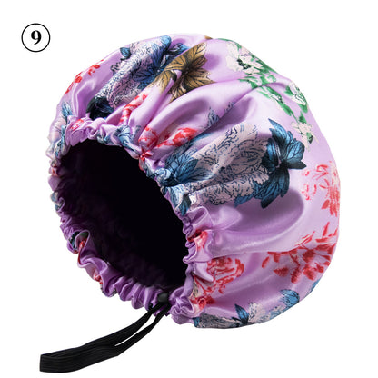 Double-Layer Satin Sleep Bonnet – Adjustable, Frizz-Free Hair Protection