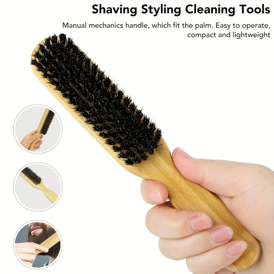 3 Pack Professional Hard Bristle Brush | Suitable for Women & Men | Edge Control Smoothing Brush