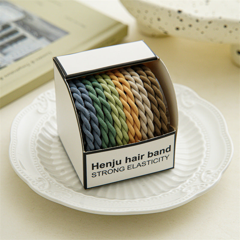 Elastic Rubber Band Hair Rope | Simple Durable Woven