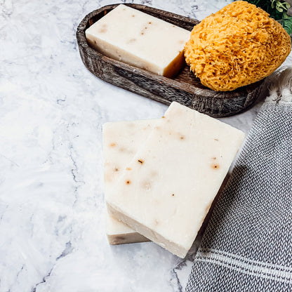 Tea Tree Grapefruit Body Scrub With Sea Salt Oatmeal Peppermint Exfoliating Soap